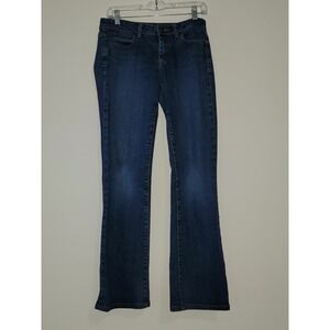 Talbots Womens Curvy Boot Jeans‎ Dark Wash Size 4L 27